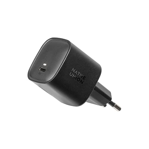 Native Union Schnelles GaN-Ladegerät PD 30W – Ultra-Kompaktes Power Delivery-fähiges USB-C-Ladegerät (bis zu 30 W) – Für MacBook Air, iPads, iPhones und Mehr von Native Union