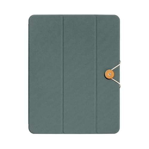 Native Union W.F.A iPad Folio –Faltbarer Ständer und Abdeckung aus recycelten Materialien, kompatibel mit iPad Air 13"M2, iPad Pro mit magnetischer Befestigung, Knopf- und Schnur-Design (Schiefergrün) von Native Union