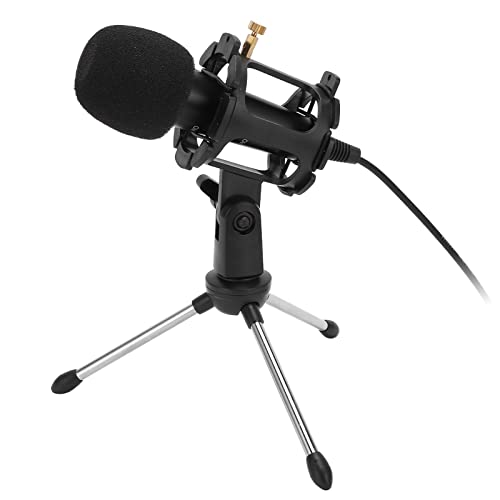 Natudeco Audio-Mikrofon mit Nierencharakteristik, Kondensator-Mikrofone USB-Computer-Kondensator-Mikrofon-Set, Mikrofon-Podcast-Aufnahme-Set Mit Faltbarem Stativ für Studio-Aufnahme-Streaming von Natudeco