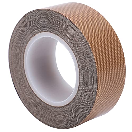 PTFE-Bandrolle, Dichtungsband Für Hohe Temperaturen, Selbstklebendes Dichtungs-Isolier-Thermowerkzeug Für Vakuumierer, Sanitär Und Elektronik(0,25 * 19mm) von Natudeco
