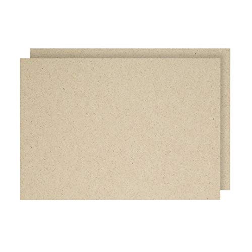 A3 Graspapier, 90 g/m², 297 x 420 mm, naturfarben, Druckerpapier, Briefpapier, Bastelpapier - 100 Blatt/Pack von Natürlich verpacken