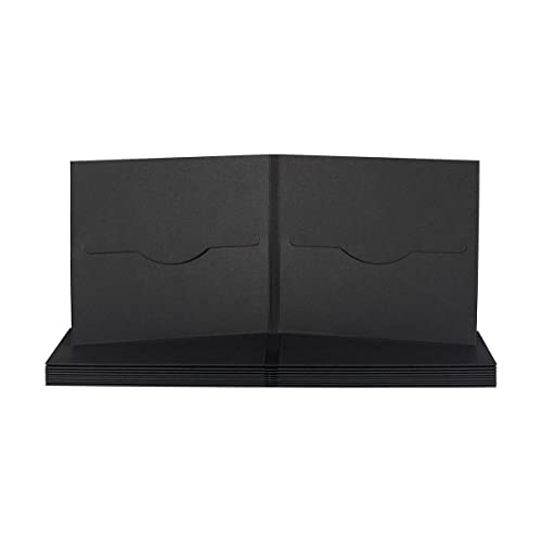 CD Hülle mit 2 Schlitzen, schwarz, Karton - 10er Pack CD Hülle mit 2 Schlitzen, schwarz, Karton - 10er Pack von Natürlich verpacken