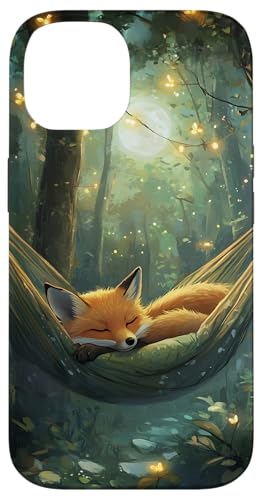 Fox Forest Moonlight Glühwürmchen Hülle für iPhone 14 Fox Forest Moonlight Glühwürmchen Hülle für iPhone 14 von Nature Designs by Dennex