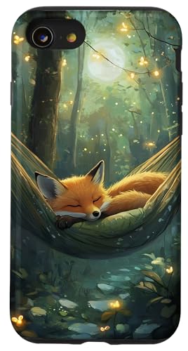 Fox Forest Moonlight Glühwürmchen Hülle für iPhone SE (2020) / 7 / 8 von Nature Designs by Dennex
