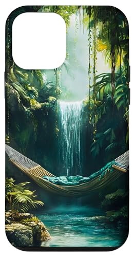 Wasserfall Dschungel Hängematte Entspannung Hülle für iPhone 12 mini Wasserfall Dschungel Hängematte Entspannung Hülle für iPhone 12 mini von Nature Designs by Dennex
