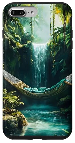 Wasserfall Dschungel Hängematte Entspannung Hülle für iPhone 7 Plus/8 Plus Wasserfall Dschungel Hängematte Entspannung Hülle für iPhone 7 Plus/8 Plus von Nature Designs by Dennex