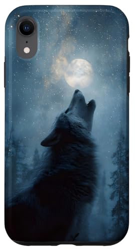 Wolf Heulender Mond Nachthimmel Wildnis Hülle für iPhone XR Wolf Heulender Mond Nachthimmel Wildnis Hülle für iPhone XR von Nature Designs by Dennex