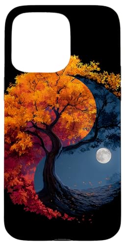 Yin Yang Baum Herbst Nacht Mond Hülle für iPhone 15 Pro Max Yin Yang Baum Herbst Nacht Mond Hülle für iPhone 15 Pro Max von Nature Designs by Dennex
