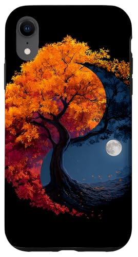 Yin Yang Baum Herbst Nacht Mond Hülle für iPhone XR Yin Yang Baum Herbst Nacht Mond Hülle für iPhone XR von Nature Designs by Dennex