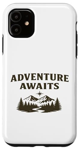 Adventure Awaits (Vintage) - Wilderness Explorer Graphic Hülle für iPhone 11 von Nature & Adventure by Lumi Art