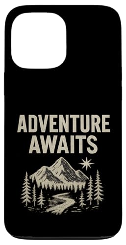 Adventure Awaits (Vintage) - Wilderness Explorer Graphic Hülle für iPhone 13 Pro Max von Nature & Adventure by Lumi Art
