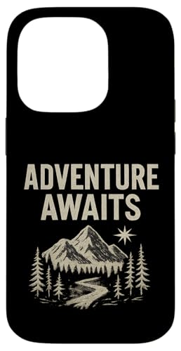 Adventure Awaits (Vintage) - Wilderness Explorer Graphic Hülle für iPhone 14 Pro von Nature & Adventure by Lumi Art