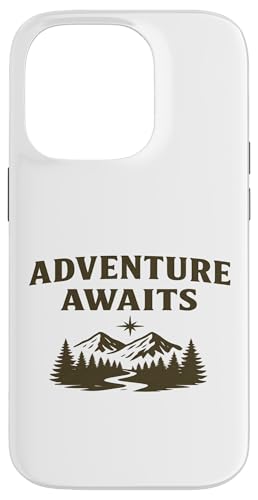 Adventure Awaits (Vintage) - Wilderness Explorer Graphic Hülle für iPhone 14 Pro von Nature & Adventure by Lumi Art