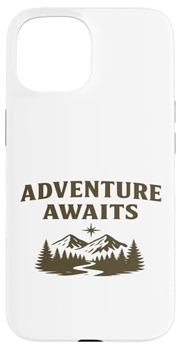 Adventure Awaits (Vintage) - Wilderness Explorer Graphic Hülle für iPhone 15 von Nature & Adventure by Lumi Art