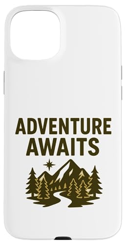 Adventure Awaits - Outdoor Travel Design Hülle für iPhone 15 Plus Adventure Awaits - Outdoor Travel Design Hülle für iPhone 15 Plus von Nature & Adventure by Lumi Art