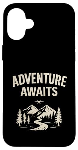 Adventure Awaits - Outdoor Travel Design Hülle für iPhone 16 Plus Adventure Awaits - Outdoor Travel Design Hülle für iPhone 16 Plus von Nature & Adventure by Lumi Art