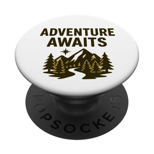 Adventure Awaits - Outdoor Travel Design PopSockets Klebender PopGrip Adventure Awaits - Outdoor Travel Design PopSockets Klebender PopGrip von Nature & Adventure by Lumi Art