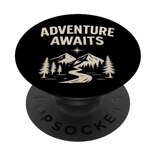 Adventure Awaits - Outdoor Travel Design PopSockets Klebender PopGrip Adventure Awaits - Outdoor Travel Design PopSockets Klebender PopGrip von Nature & Adventure by Lumi Art