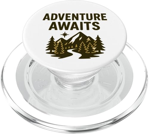 Adventure Awaits - Outdoor Travel Design PopSockets PopGrip für MagSafe Adventure Awaits - Outdoor Travel Design PopSockets PopGrip für MagSafe von Nature & Adventure by Lumi Art