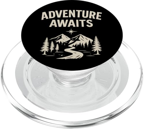 Adventure Awaits - Outdoor Travel Design PopSockets PopGrip für MagSafe Adventure Awaits - Outdoor Travel Design PopSockets PopGrip für MagSafe von Nature & Adventure by Lumi Art