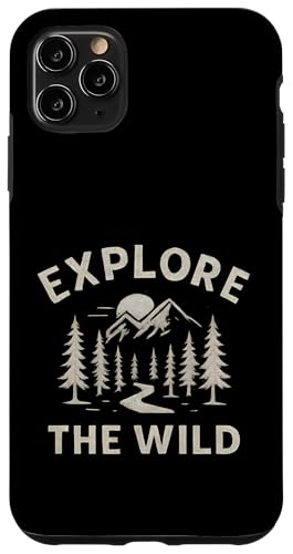 Explore the Wild (Retro) - Outdoor Nature Design Hülle für iPhone 11 Pro Max von Nature & Adventure by Lumi Art