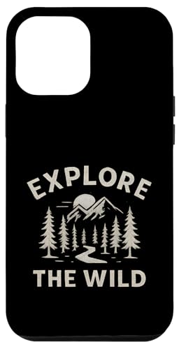 Explore the Wild (Retro) - Outdoor Nature Design Hülle für iPhone 12 Pro Max von Nature & Adventure by Lumi Art