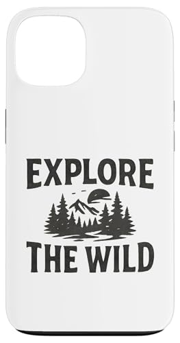 Explore the Wild (Retro) - Outdoor Nature Design Hülle für iPhone 13 von Nature & Adventure by Lumi Art