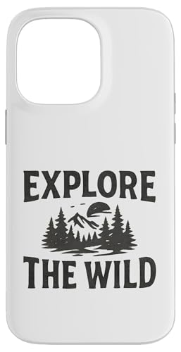 Explore the Wild (Retro) - Outdoor Nature Design Hülle für iPhone 14 Pro Max von Nature & Adventure by Lumi Art
