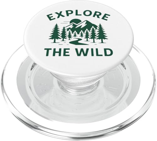 Explore the Wild - Outdoor Nature Design PopSockets PopGrip für MagSafe Explore the Wild - Outdoor Nature Design PopSockets PopGrip für MagSafe von Nature & Adventure by Lumi Art