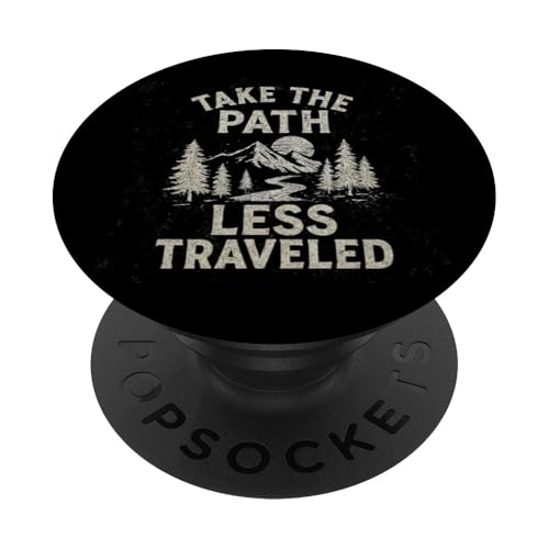 Gehen Sie den weniger befahrenen Weg. Draußen, altmodisch, Entdeckungsreise PopSockets Klebender PopGrip Gehen Sie den weniger befahrenen Weg. Draußen, altmodisch, Entdeckungsreise PopSockets Klebender PopGrip von Nature & Adventure by Lumi Art
