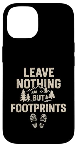 Leave Nothing But Footprints (Vintage) - Nature Exploration Hülle für iPhone 14 von Nature & Adventure by Lumi Art