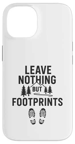 Leave Nothing But Footprints (Vintage) - Nature Exploration Hülle für iPhone 14 von Nature & Adventure by Lumi Art