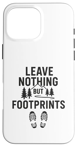 Leave Nothing But Footprints (Vintage) - Nature Exploration Hülle für iPhone 16 Pro Max von Nature & Adventure by Lumi Art