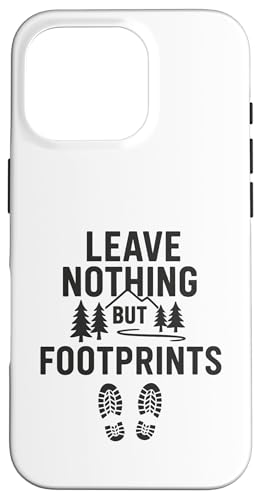 Leave Nothing But Footprints (Vintage) - Nature Exploration Hülle für iPhone 16 Pro von Nature & Adventure by Lumi Art