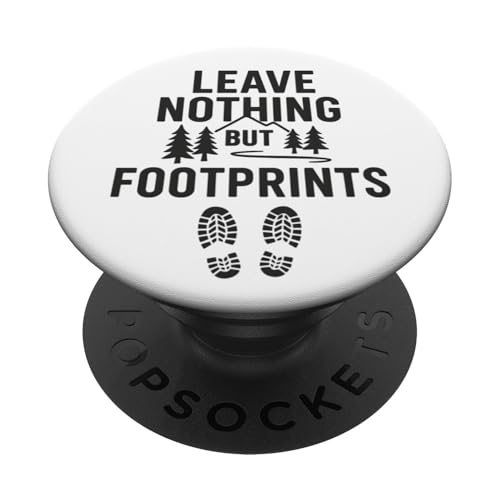 Leave Nothing But Footprints (Vintage) - Nature Exploration PopSockets Klebender PopGrip von Nature & Adventure by Lumi Art