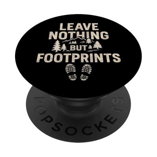 Leave Nothing But Footprints (Vintage) - Nature Exploration PopSockets Klebender PopGrip von Nature & Adventure by Lumi Art