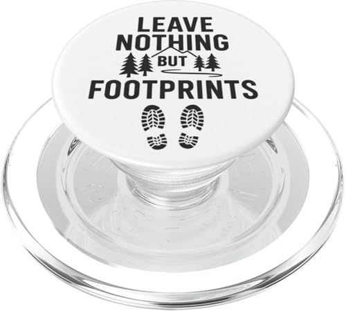 Leave Nothing But Footprints (Vintage) - Nature Exploration PopSockets PopGrip für MagSafe von Nature & Adventure by Lumi Art