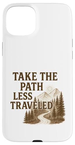 Nehmen Sie den Weg weniger reisen. Outdoor-Erkundung Hülle für iPhone 15 Plus Nehmen Sie den Weg weniger reisen. Outdoor-Erkundung Hülle für iPhone 15 Plus von Nature & Adventure by Lumi Art