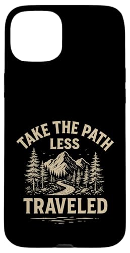 Take the Path Less Traveled - Wanderbekleidung Hülle für iPhone 15 Plus Take the Path Less Traveled - Wanderbekleidung Hülle für iPhone 15 Plus von Nature & Adventure by Lumi Art
