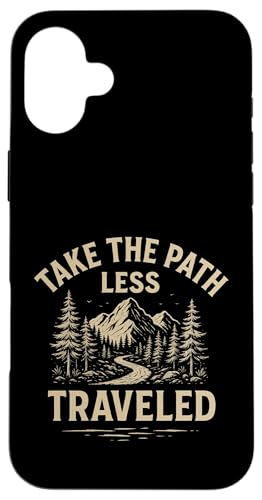 Take the Path Less Traveled - Wanderbekleidung Hülle für iPhone 16 Plus Take the Path Less Traveled - Wanderbekleidung Hülle für iPhone 16 Plus von Nature & Adventure by Lumi Art