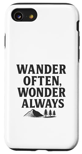 Wander Often, Wonder Always (Distressed) - Nature Trail Hülle für iPhone SE (2020) / 7 / 8 von Nature & Adventure by Lumi Art