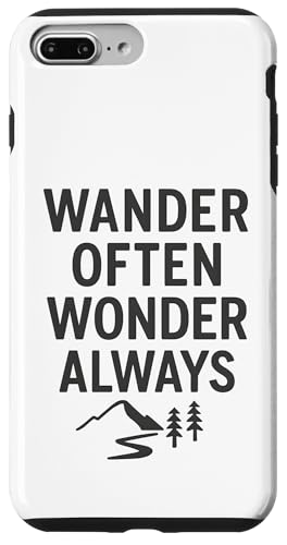 Wander Often, Wonder Always - Nature Path Hülle für iPhone 7 Plus/8 Plus von Nature & Adventure by Lumi Art