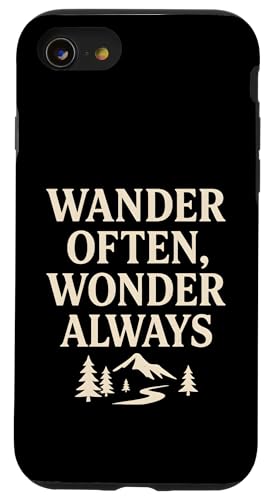 Wander Often, Wonder Always - Nature Path Hülle für iPhone SE (2020) / 7 / 8 von Nature & Adventure by Lumi Art