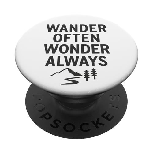 Wander Often, Wonder Always - Nature Path PopSockets Klebender PopGrip Wander Often, Wonder Always - Nature Path PopSockets Klebender PopGrip von Nature & Adventure by Lumi Art