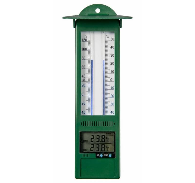 Nature Garten Min-Max-Thermometer Digital 9,5 x 2,5 x 24 cm Wetterstation von Nature