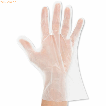 10 x NatureStar Handschuhe Bio transparent Gr. 9/L PLA glatt VE=500 St von NatureStar