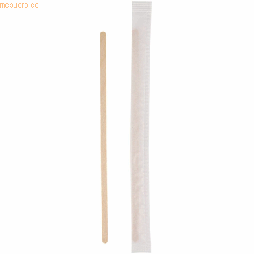 10 x NatureStar Rührstäbchen Bio einzeln gehüllt 155mm Holz FSC VE=100 10 x NatureStar Rührstäbchen Bio einzeln gehüllt 155mm Holz FSC VE=100 von NatureStar