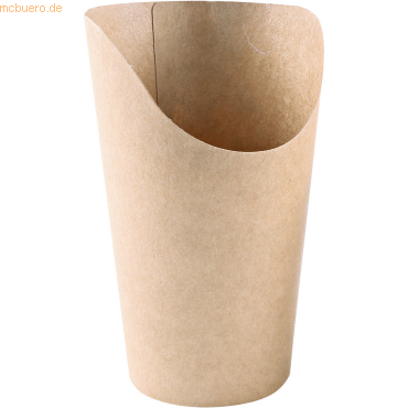 10 x NatureStar Snackbecher Bio Wrap 200ml DM 60mm 100mm Kraftpapier/P von NatureStar