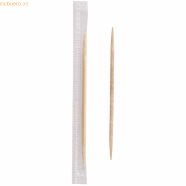 20 x NatureStar Zahnstocher Bio einzeln verpackt 65mm Holz VE=1000 Stü 20 x NatureStar Zahnstocher Bio einzeln verpackt 65mm Holz VE=1000 Stü von NatureStar