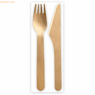 500 x NatureStar Bestecksets Bio Triple Holz gewachst Messer/Gabel + S 500 x NatureStar Bestecksets Bio Triple Holz gewachst Messer/Gabel + S von NatureStar